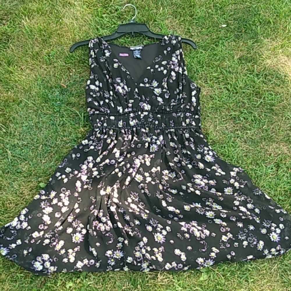 Black and purple dress